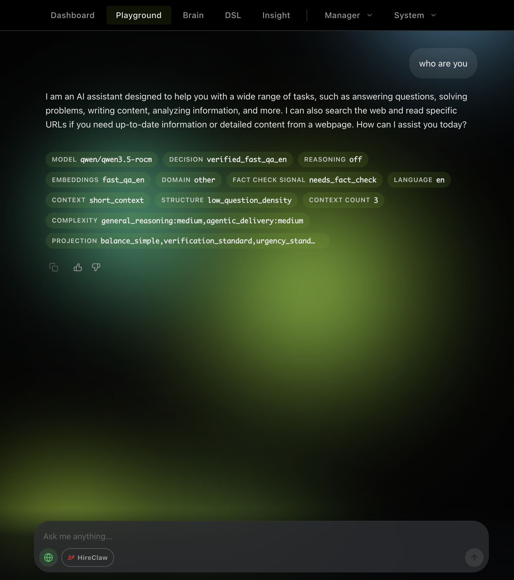 Prompt example for premium legal routing